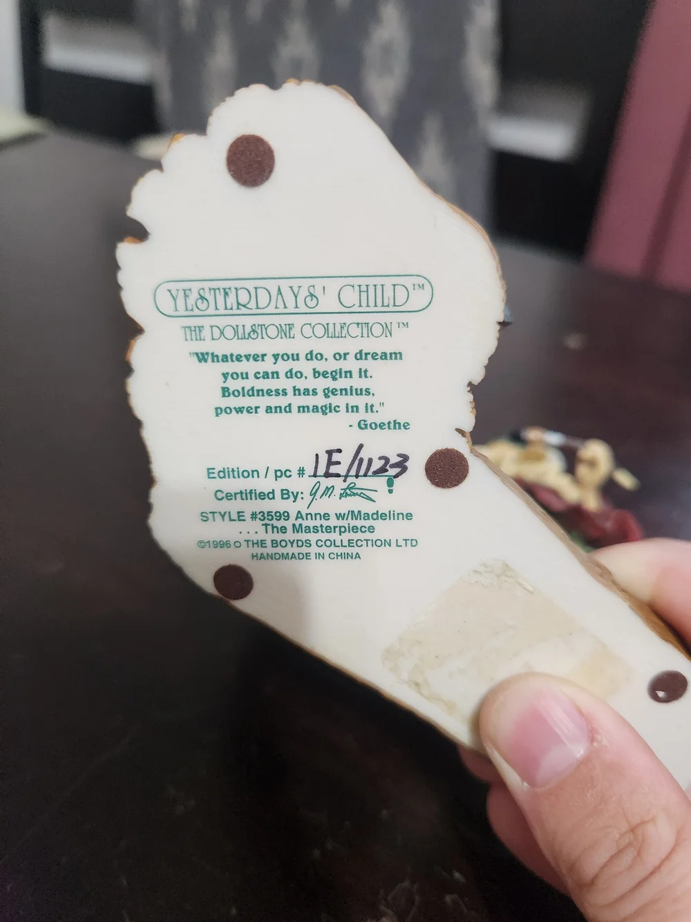 First Edition Yesterday's Child Figurine